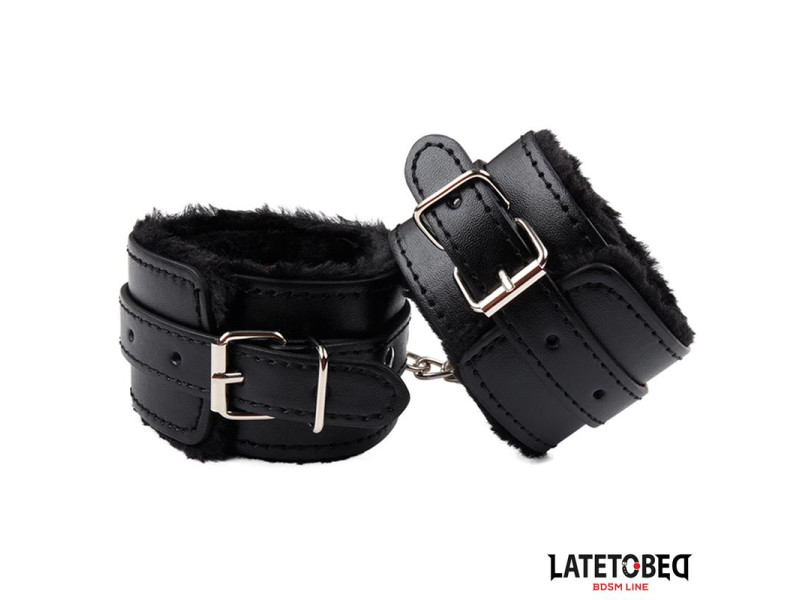 Esposas para Tobillos con Pelo Negro