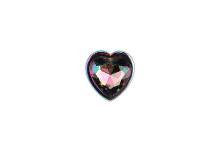 Plug Anal de Metal Tipo Rainbow con Joya de Corazon 27