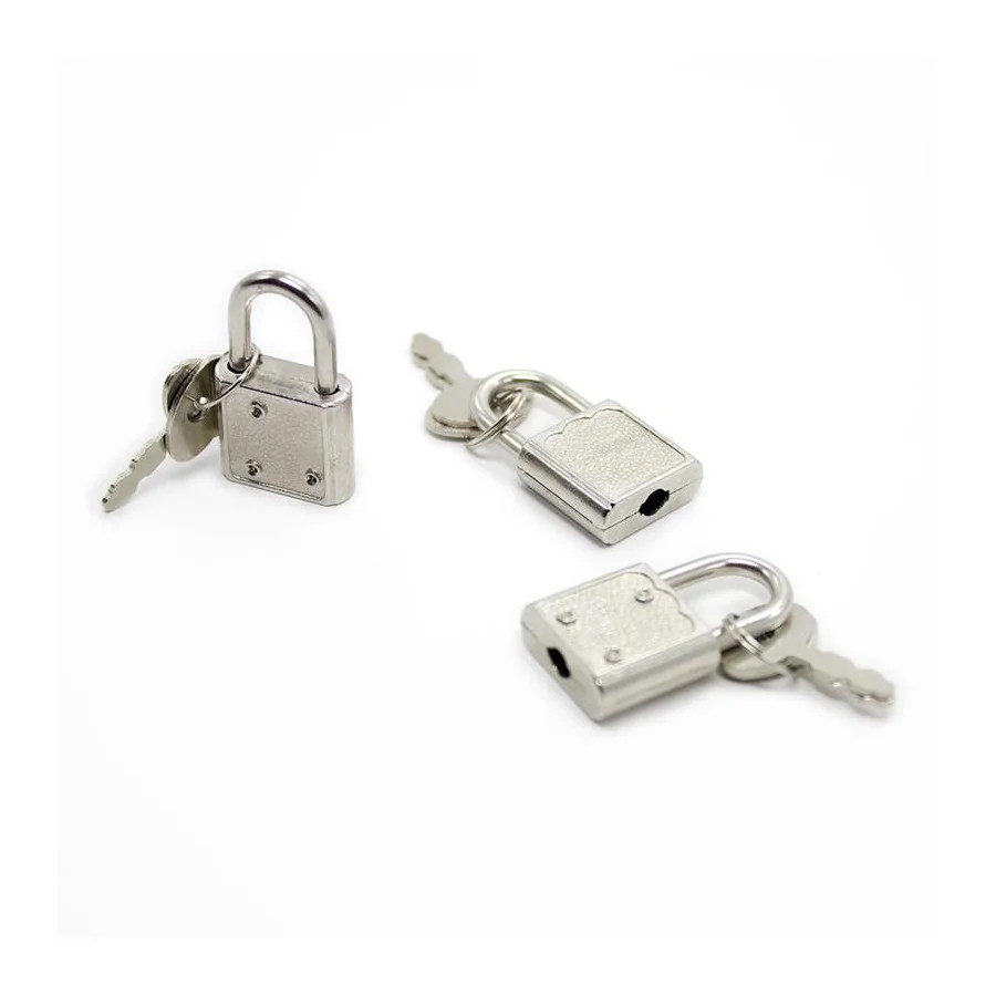 Candado y Llaves Plateado