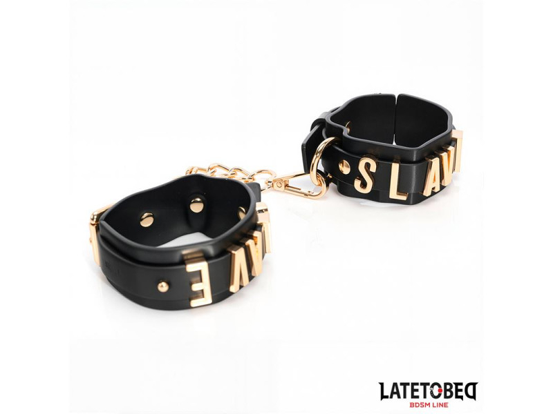 Esposas para Tobillos SLAVE con Cadena Dorada