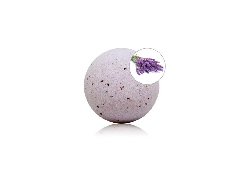 Bomba de Bano Aroma Lavanda con Petalos de Rosa 140 gr