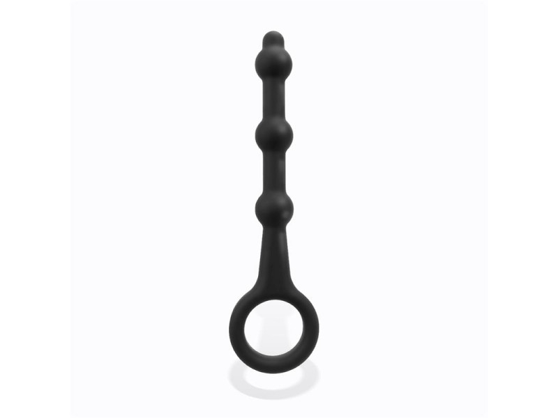 Elmer Plug Anal con Aro de Facil Extraccion Silicona Negro