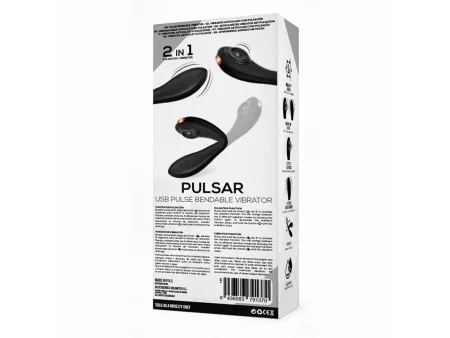 Pulsar Vibrador con Pulsacion y Esqueleto Articulado Silicona USB