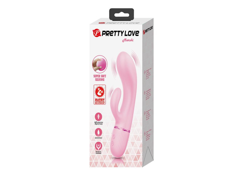 Marski Vibrador con Rabbit Punto G Rosa
