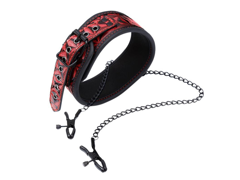 Collar con Pinzas para los Pezones Diamond Cuerpo Vegano
