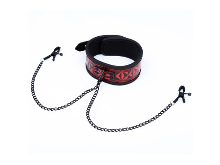 Collar con Pinzas para los Pezones Diamond Cuerpo Vegano Collar con Pinzas para los Pezones Diamond Cuerpo Vegano
