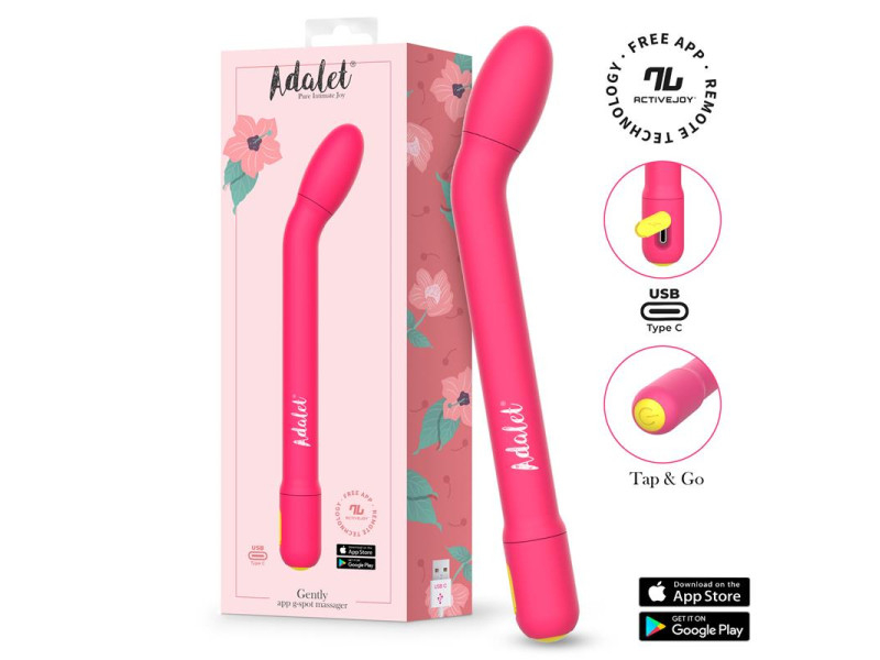 Gently Estimulador Punto G con APP Rosa