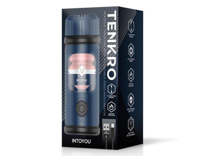 Tenkro Masturbador con Thrusting y Calor USB C