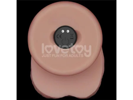 Dildo con Vibracion Piel Deslizante Silicona Dual Layer 10