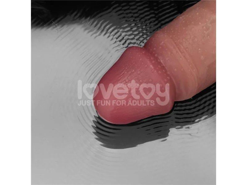 Dildo con Vibracion Piel Deslizante Silicona Dual Layer 10