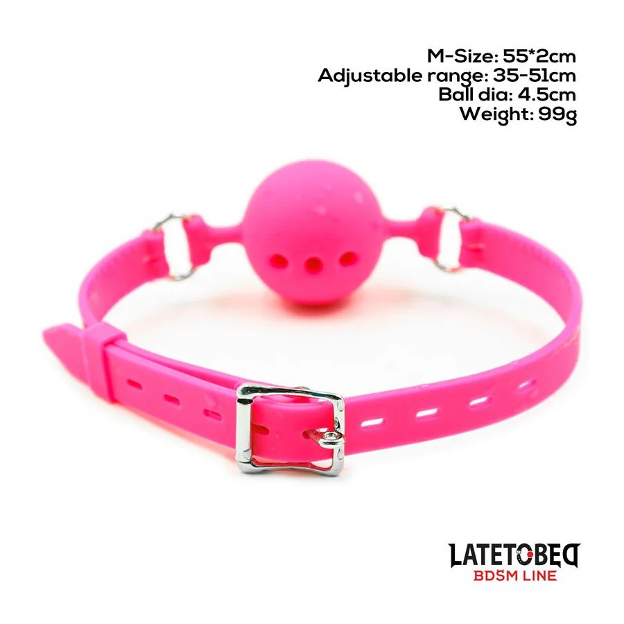 Mordaza Bola Silicona Transpirable M 45 cm