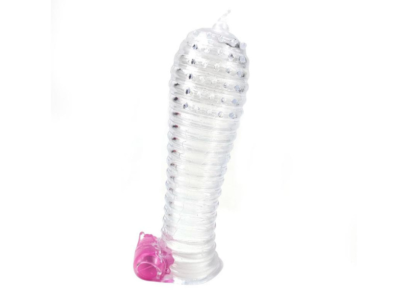 Funda para el Pene con Vibracion Transparente