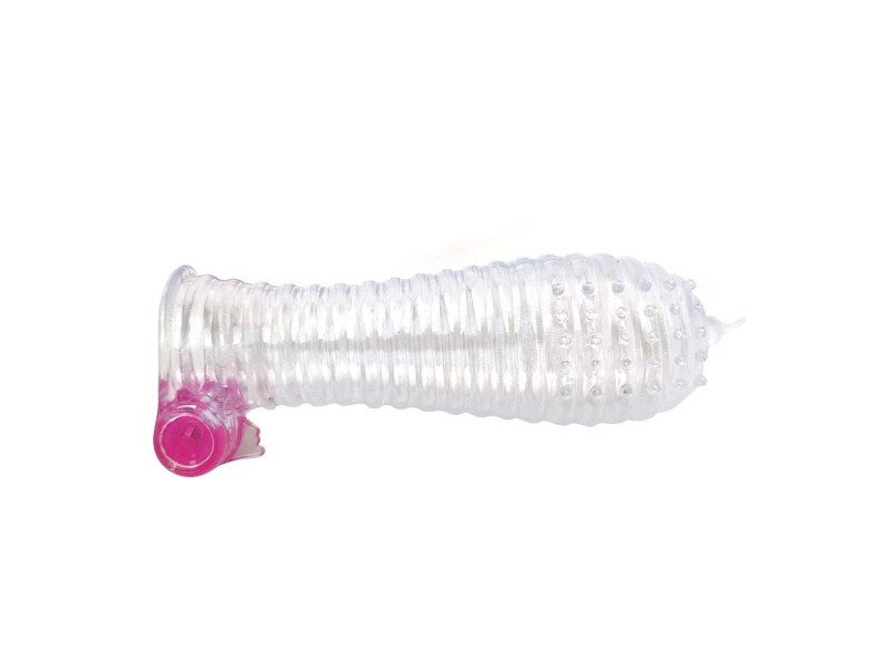 Funda para el Pene con Vibracion Transparente