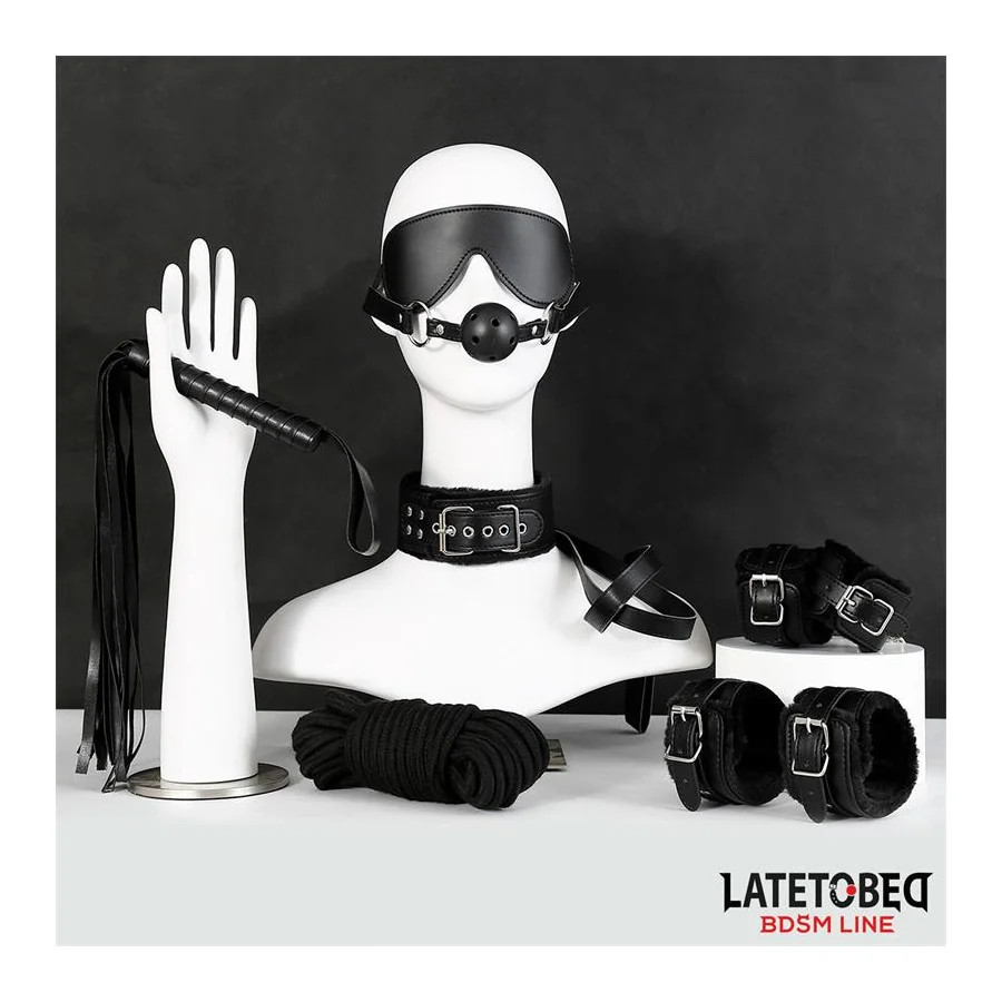 Set de 7 Piezas de Bondage Negro
