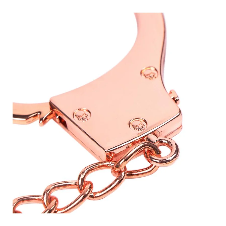 Esposas Oro Rosa con Llaves de Calavera