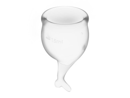 Copas Menstruales Feel Secure Transparent Pack de 2