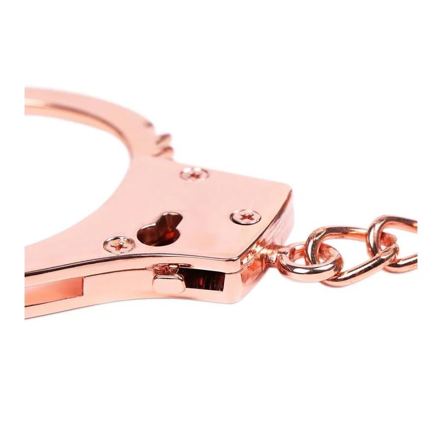 Esposas Oro Rosa con Llaves de Calavera