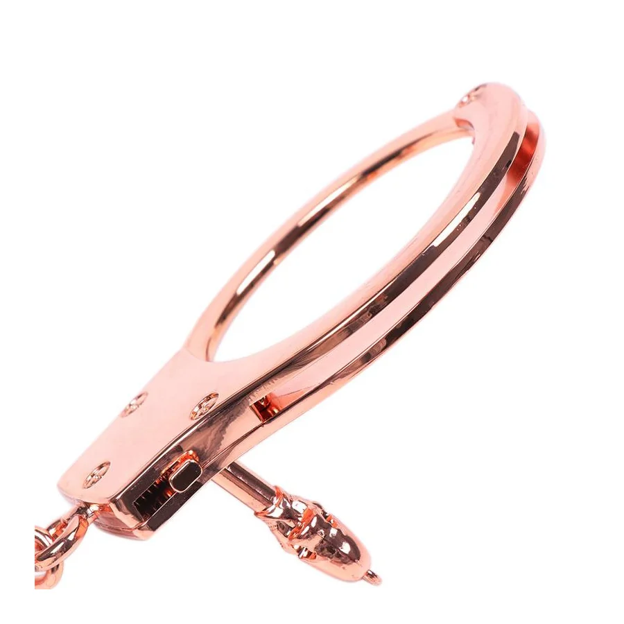Esposas Oro Rosa con Llaves de Calavera