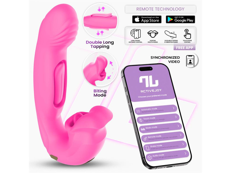 Bimby Vibrador con Mordisqueo y Lengua Doble Tapping con APP