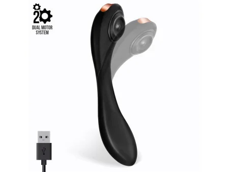 Pulsar Vibrador con Pulsacion y Esqueleto Articulado Silicona USB