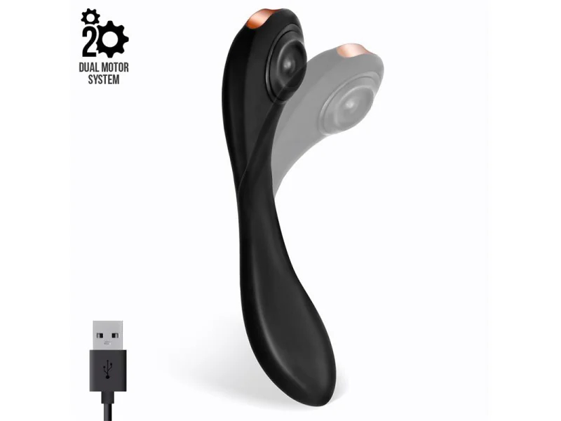 Pulsar Vibrador con Pulsacion y Esqueleto Articulado Silicona USB