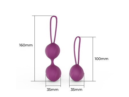 Kelly Bolas Kegel Silicona Pupura