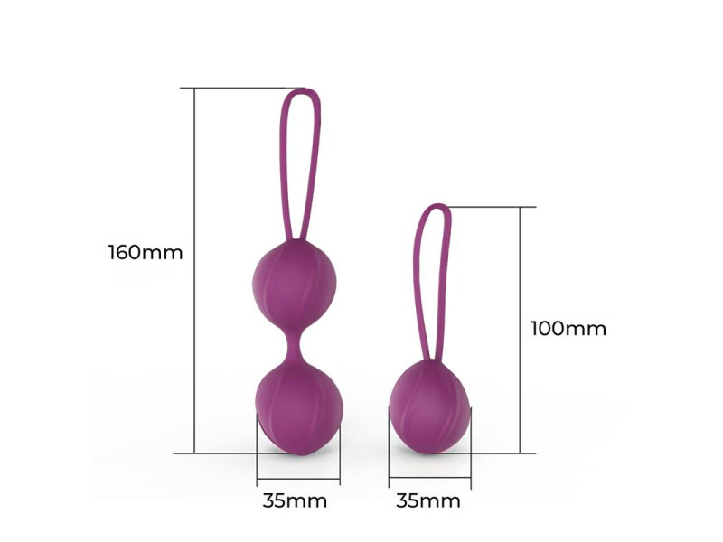 Kelly Bolas Kegel Silicona Pupura