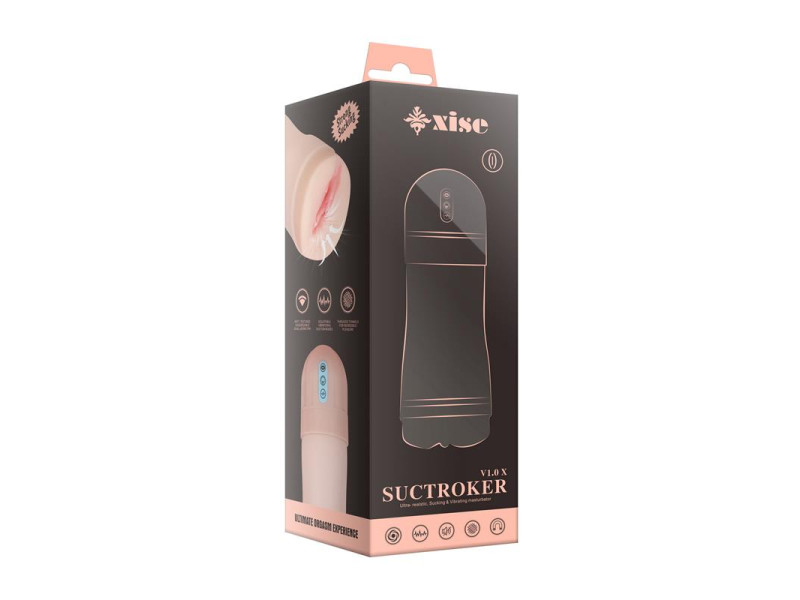 Masturbador con Vibracion y Efecto Succion Suctroker V10 X