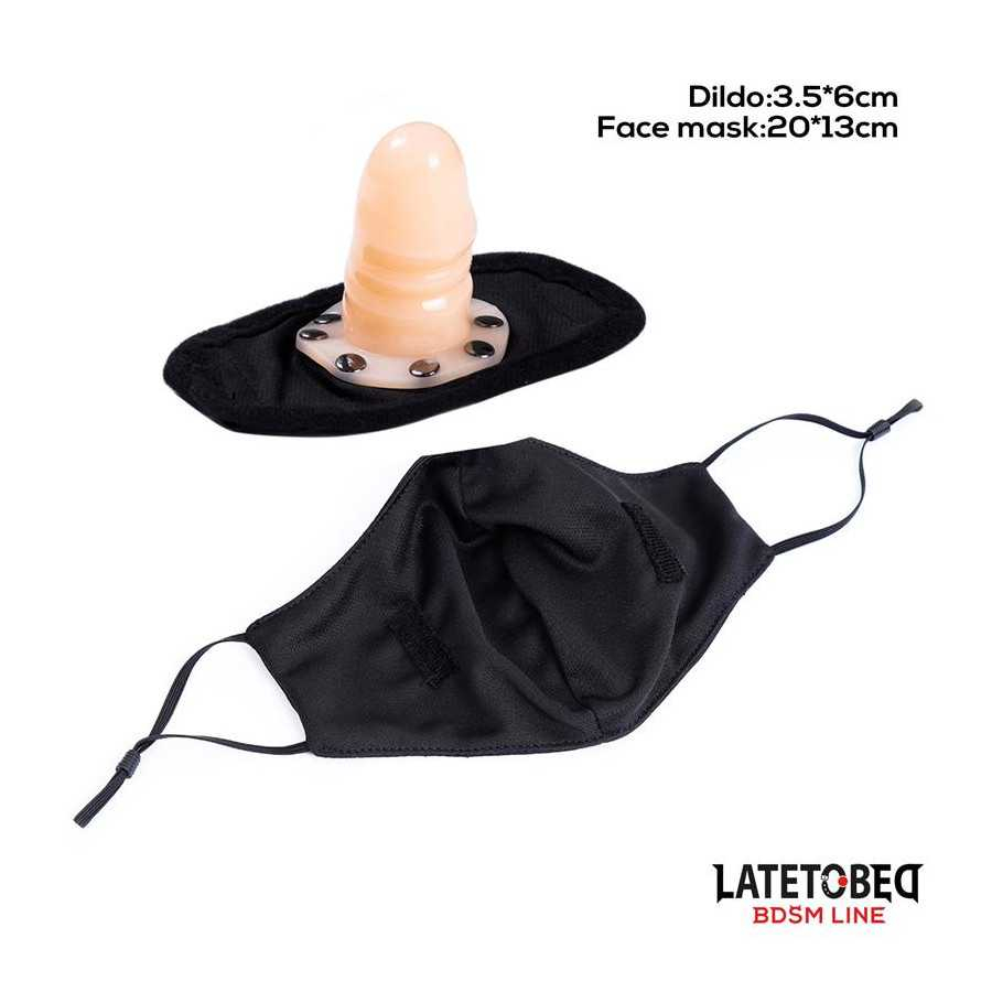 Mascarilla con Accesorio de Dildo 6 cm Desmontable