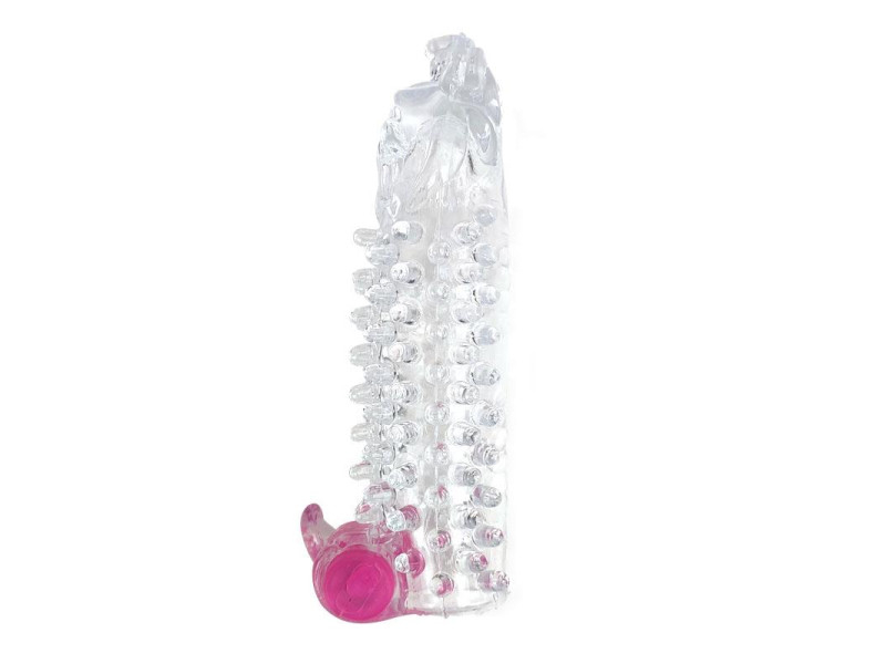 Funda para el Pene con Vibracion Transparente
