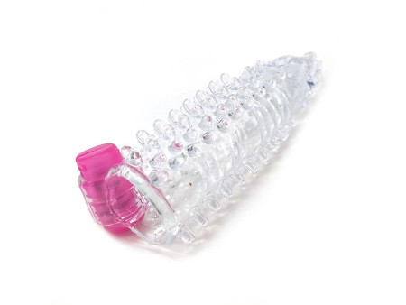 Funda para el Pene con Vibracion Transparente