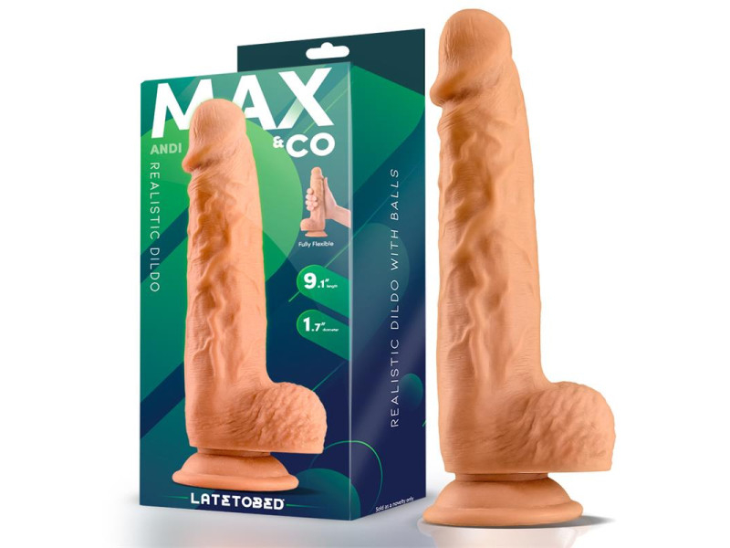 Andi Dildo Realista con Testiculos 91 Natural