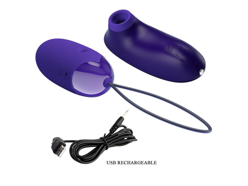 Succionador de Clitoris y Huevo Vibrador