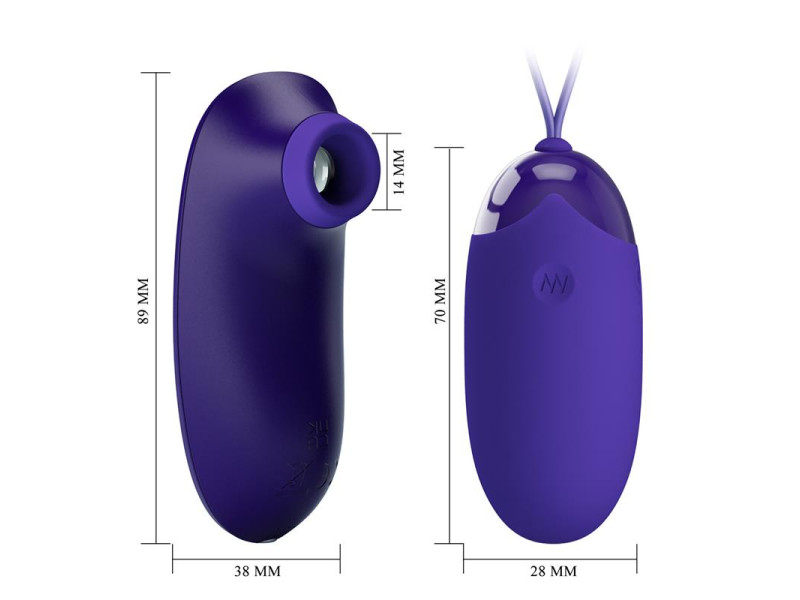 Succionador de Clitoris y Huevo Vibrador