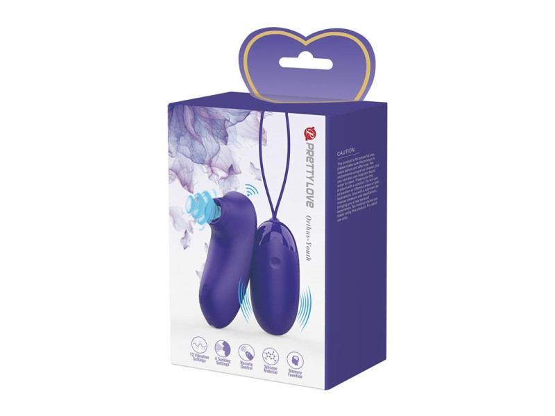 Succionador de Clitoris y Huevo Vibrador