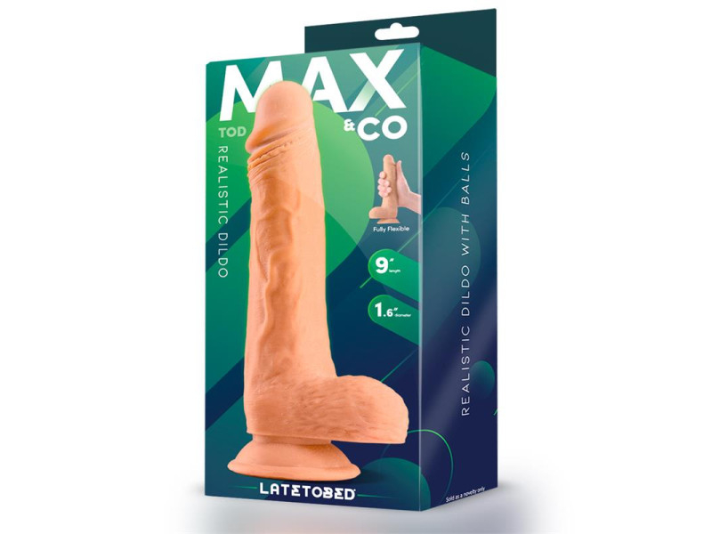 Tod Dildo Realista con Testiculos 9 Natural