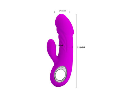 Vibrador Ansel USB Silicona Purpura