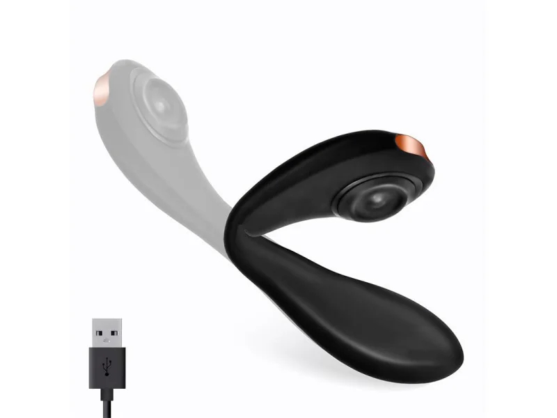 Pulsar Vibrador con Pulsacion y Esqueleto Articulado Silicona USB