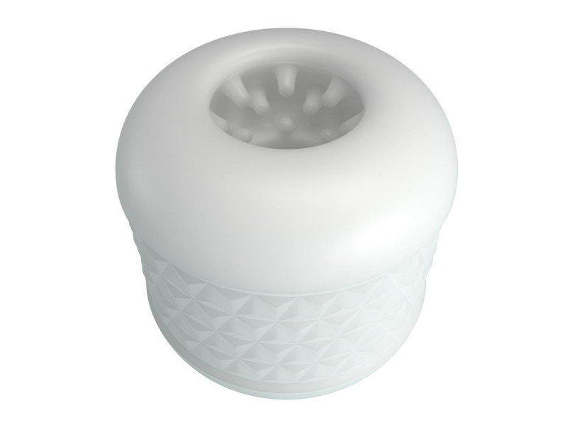 Crystle Masturbador Doble Entrada Blanco