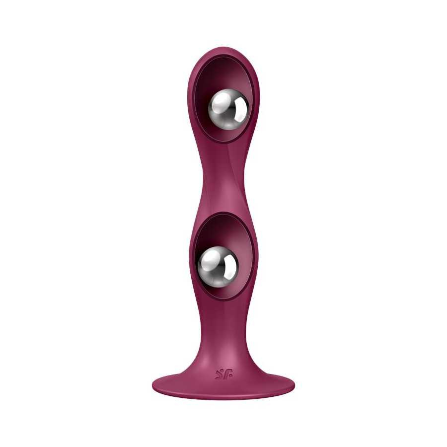 Dildo con Bolas Internas Double Ball R Rojo