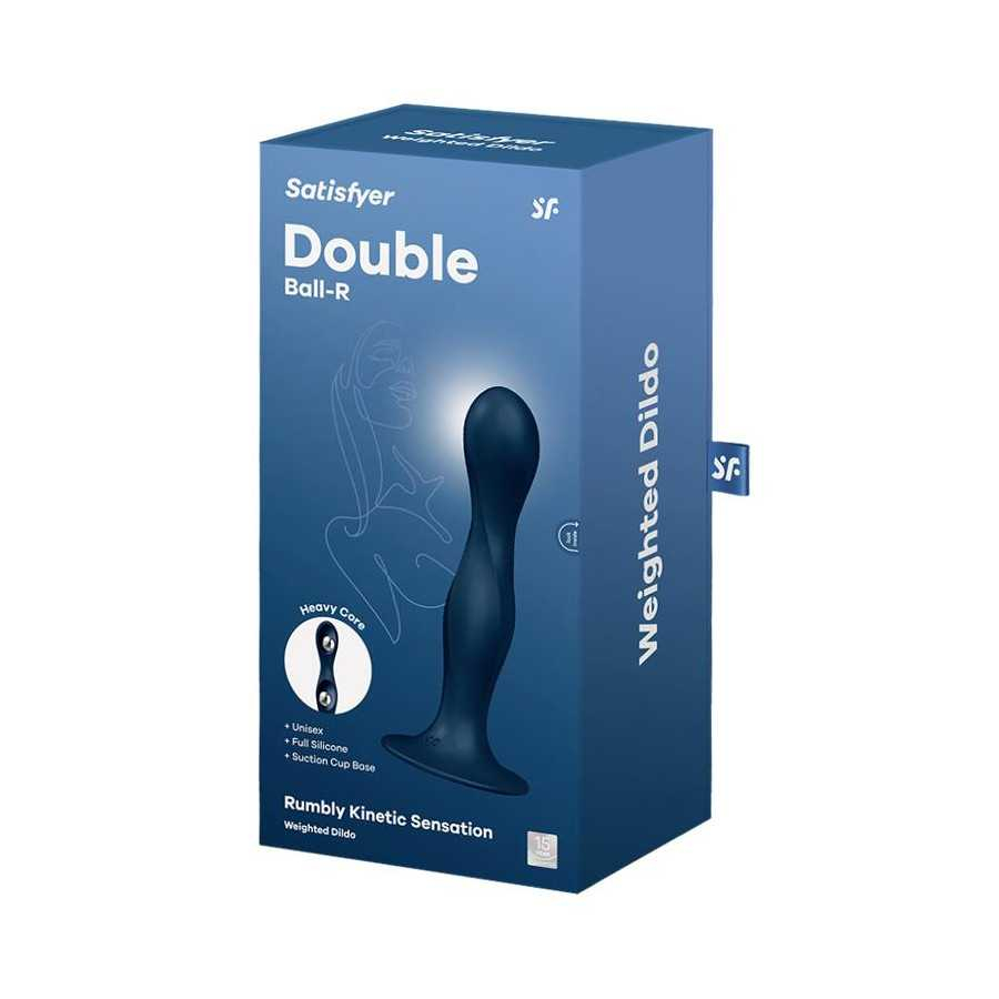 Dildo con Bola Interna Double Ball R Azul