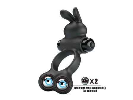 Yusuf Anillo para el Pene con Bolas de Metal 2x33gr