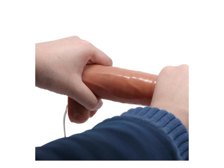 Arnes con Dildo Doble Retractil con Vibracion