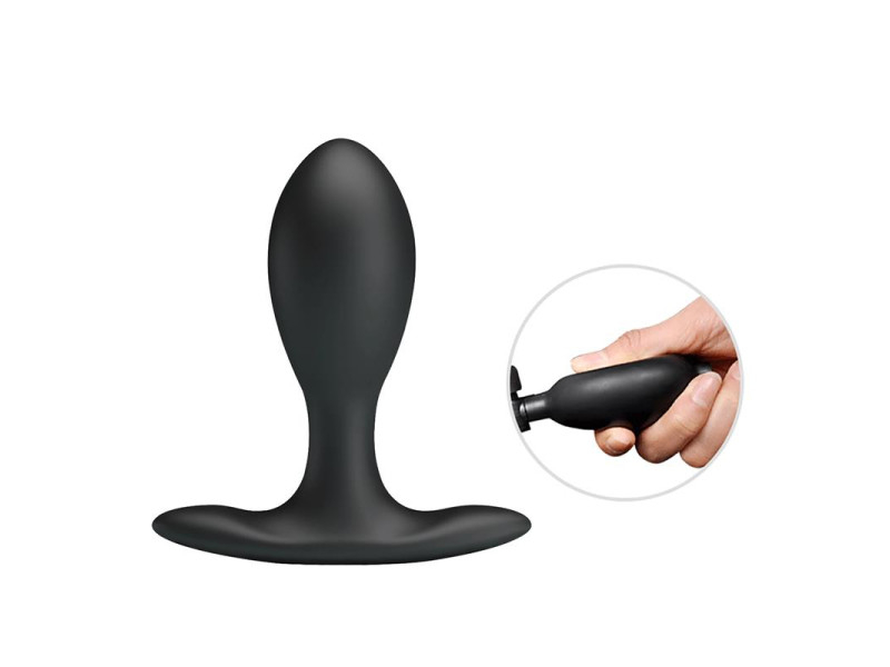 Plug Anal con Inflado y Bola Interna