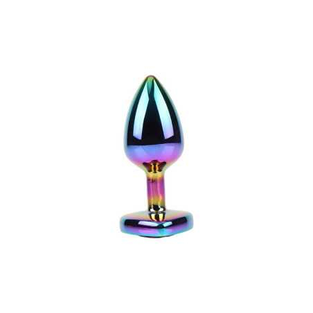 Plug Anal Rainbow Heart Gem Talla S