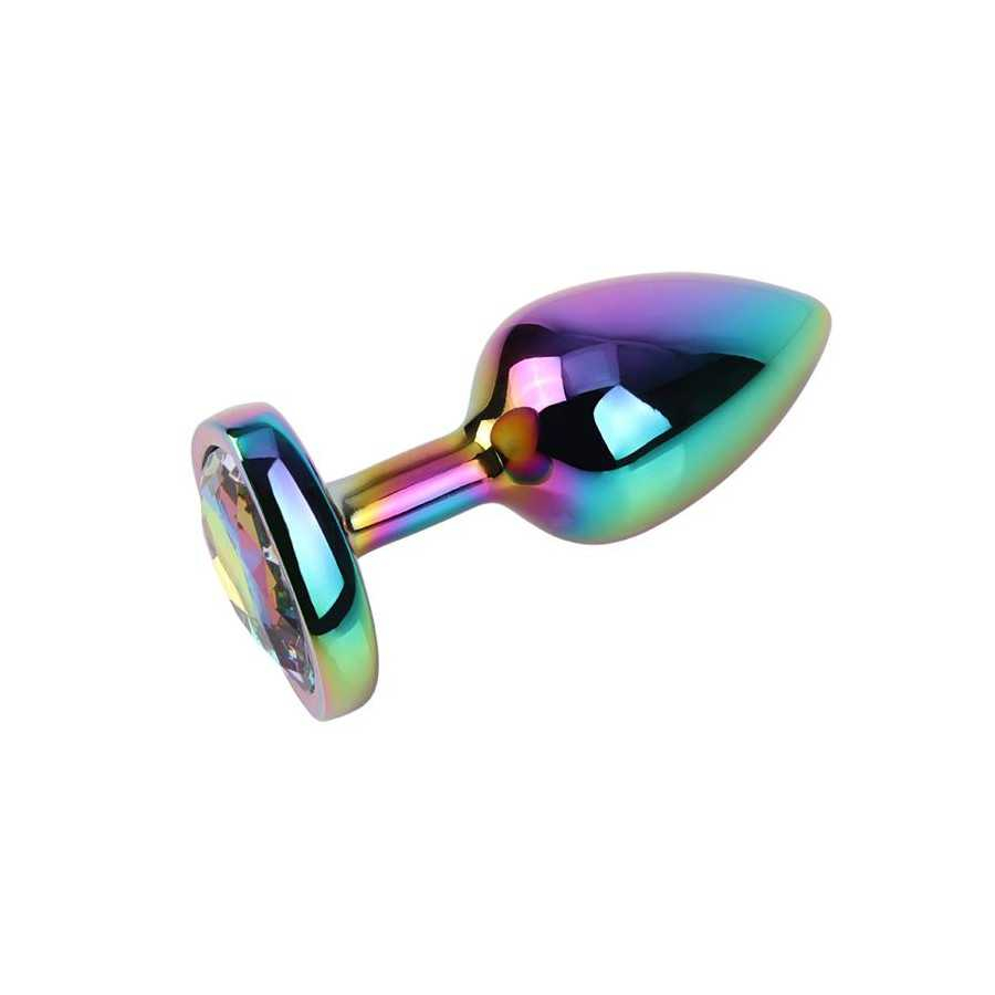 Plug Anal Rainbow Heart Gem Talla S