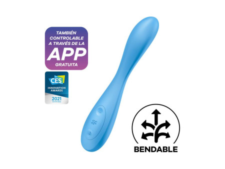 Vibrador G Spot Flex 4 con APP Satisfyer Connect Azul