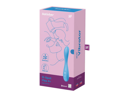 Vibrador G Spot Flex 4 con APP Satisfyer Connect Azul