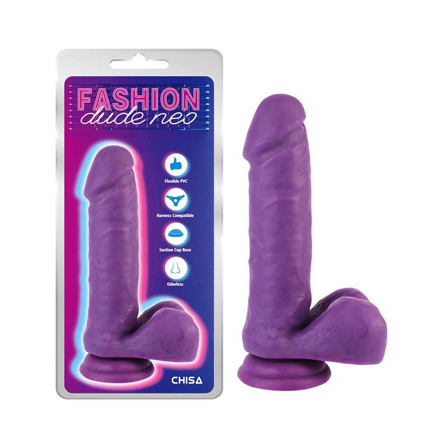 Dildo Dual Density Purpura 76