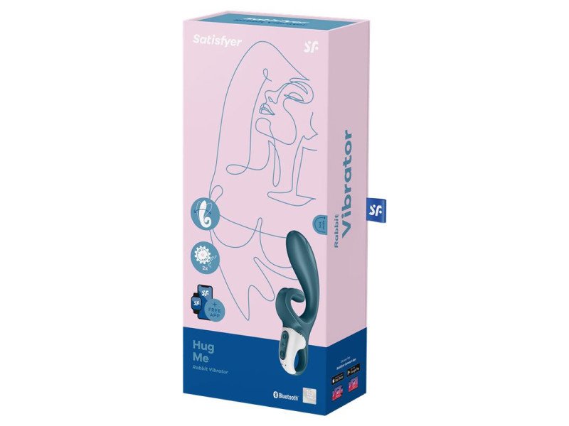 Vibrador Hug Me con APP Satisfyer Connect Grayblue